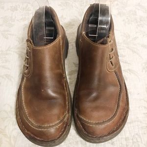 Vintage Dr. Marten leather loafer clogs 90s chunky